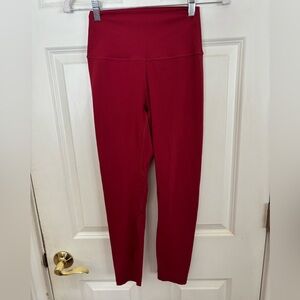 P’tula BarePro High Waisted Leggings - Deep Red - Medium EUC